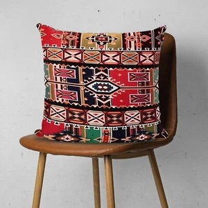 Throw PILLOW COVER Gobelin Tapestry Kilim Decorative Cushion Case 17x17" - Picture 1 of 4