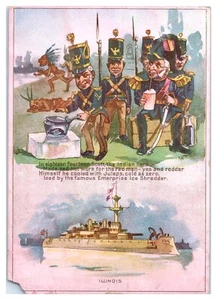 1893 Enterprise Ice Shredder Illinois Ship PHiladelphia, PA Trade Card B8 - Bild 1 von 2