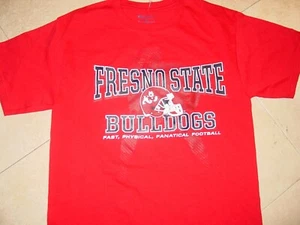 Cal State FRESNO STATE BULLDOGS CHAMPION FOOTBALL T-Shirt NEW .... SMALL - Picture 1 of 9