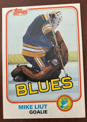 1981-82 Topps Hockey.   #20 Mike Liut   St. Louis Blues - Image 1 of 2