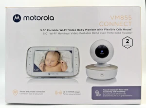 Motorola WLAN Babyphone VM855 Connect Baby HD Kamera Monitor und Krippenhalterung - Bild 1 von 6