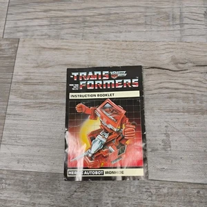 Figura de acción Ironhide manual de instrucciones folleto G1 Transformers - Imagen 1 de 4