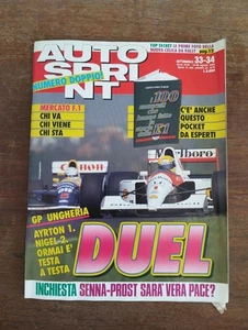 1991 08 26 AUTOSPRINT 26 AGOSTO 1991 N.33/34 ANNO XXXI CON POCKET - Foto 1 di 8