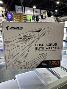 GIGABYTE B850 AORUS ELITE WIFI7 ICE AMD AM5 LGA 1718 Motherboard, ATX, DDR5, 3x - Picture 1 of 2