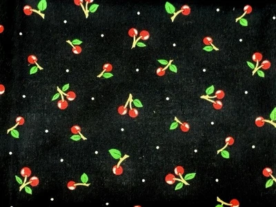 ВИНТАЖ 2009 Mary Engelbreit средний вишни на черный - BTFQ: 18 «x 22» - Изображение 1 из 3