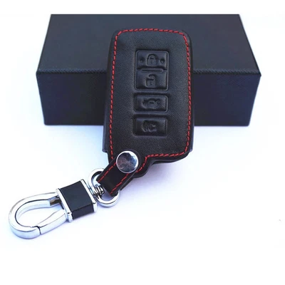 Genuine Leather Car Key Fob Case Cover For Toyota Highlander Camry Rav4 Corolla - Image 1 of 4