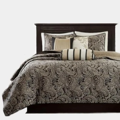 Quilt Traditional Damask Design All Season, Lightweight Coverlet Bedspread Be... - Image 1 of 4