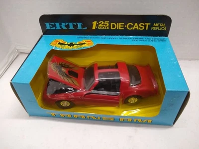 ERTL #1678 Trans Am - Красная с Золотой Наклейкой на Капюшон с Птицей Масштаб 1/25 Литая - Изображение 1 из 4