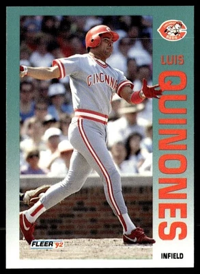1992 Fleer Luis Quinones Cincinnati Reds #417 - Image 1 of 2