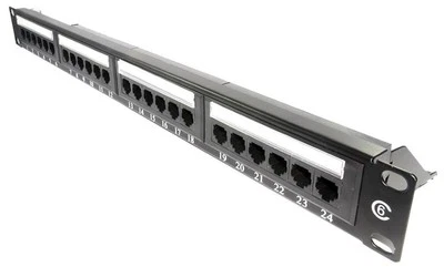 LMS DATA - Panel Patch Cat6 UTP 24 Port untuk Enkur 19 Inci - Image 1 of 2