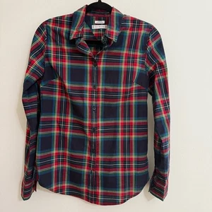 Women's Tommy Hilfiger Plaid Button Down Shirt - Red, Green, and Blue - Picture 1 of 5