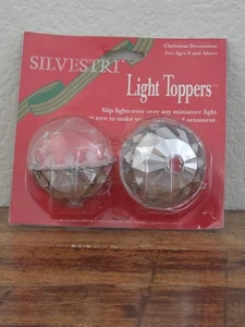 VTG Silvestri Ball Light Toppers Create Your Own Lighted Christmas Ornament NEW - Picture 1 of 2