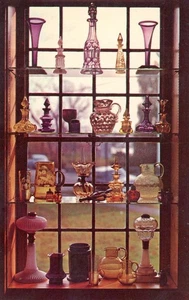 Ausstellung aus mundgeblasenem Glas, Sandwich, Massachusetts -- POSTKARTE - Bild 1 von 2