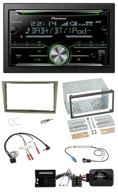 Pioneer Bluetooth Lenkrad DAB 2DIN USB CD Autoradio für Opel Corsa D Astra H Zaf - Bild 1 von 4