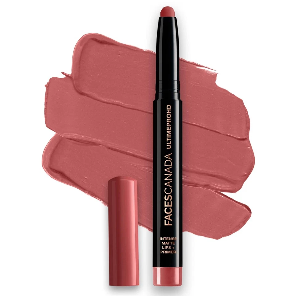 FACES CANADA Ultime Pro HD Intense Matte Lipstick + Primer - Tea Rose Nude 1.4g - Image 1 of 4