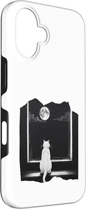 iPhone Hülle "Katze am Fenster" | Für viele Modelle | TPU + PC | Geschenkidee - Bild 1 von 3