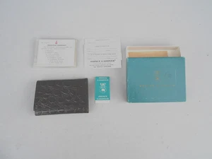 Vintage Prince Gardner Tri-Fold Leder Brieftasche / Geldbörse Neu in Original Box - Bild 1 von 3