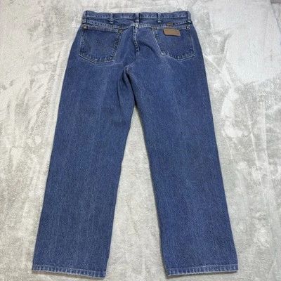 Wrangler Jeans Mens Fits 33x26 Blue Cowboy Cut Rodeo Western Denim 13MWZ - Image 1 of 4