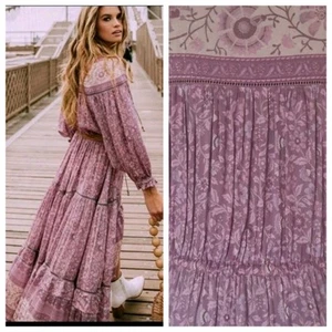 Spell And The Gypsy Dahlia Mulberry Boho Gown Dress Xxs 👇check Measurements - Picture 1 of 24