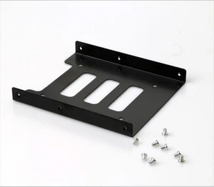 2.5" to 3.5" Bay SSD/HDD Metal Hard Drive Mounting Bracket Adapter Tray W/ Screw - Zdjęcie 1 z 9