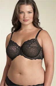 Sujetador con cordones Chantelle negro 38DDD 3281 NUEVO SIN ETIQUETAS - Imagen 1 de 1