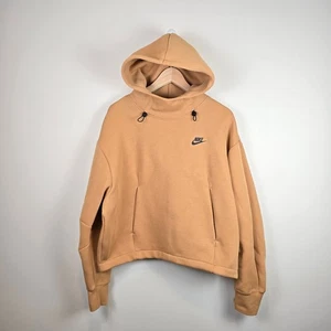 Nike Sportswear Tech Fleece Damen Gr.L Oversized Hoodie Flachs SchwarzFV6322-224 - Bild 1 von 5