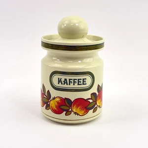 EMSA VTG Vorratsdose | KAFFEE Kunststoff Apfeldekor | Retro Küche TOP Luftdicht - Picture 1 of 17