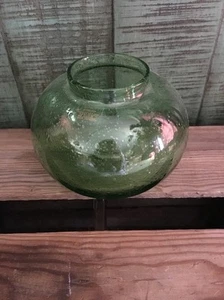 Southern Living at Home Southport Globe Trio Hand Blown Bubble Green Glass - Picture 1 of 2