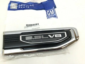 2019-2024 GMC Sierra 1500 5.3L V8 front fender passenger Vent Ornament OEM - Bild 1 von 7