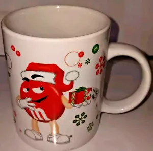 M & M s Red + Yellow 2010 Christmas Coffee Mug - Picture 1 of 3