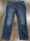True Religion Mens Ricky Relaxed Straight Super T Flap Denim Jeans Sz 36 (36x30)