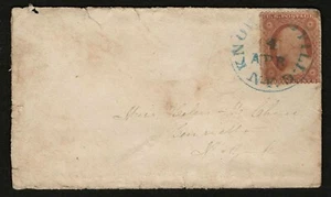 US 1857 #26 - A10 - 3c Mini (4+ x 2.5") Cover CDS - Picture 1 of 3
