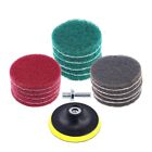 16Pcs 4 Inch Drill  Brush Tile Scrubber Scouring Pad Cleaning Kit with 48458