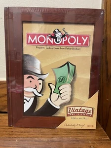 2005 Monopoly - Wood Case - Vintage Game Collection - NEW Factory Sealed - Picture 1 of 9