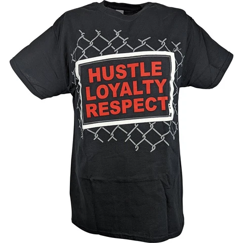 John Cena Big Dog Hustle Loyalty Respect Mens Black T-shirt Cover