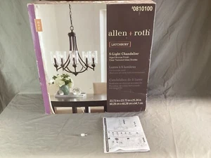 Allen + Roth Latchbury 5-Light Chandelier Aged Bronze REPLACEMENT Fitting #C - Picture 1 of 9