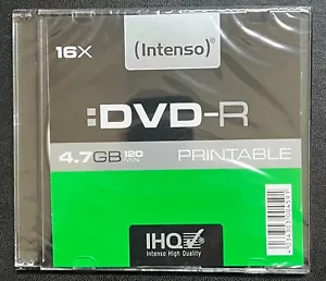 Intenso 16X DVD-R 4,7 GB 120 Min Printable - Picture 1 of 1