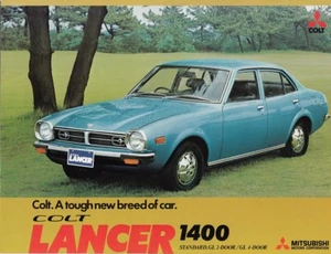 COLT LANCER 1400 - MITSUBISHI - Folleto promocional de automóviles de venta de página original 1974 - Imagen 1 de 2