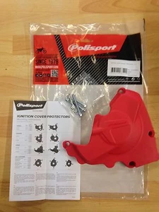 HONDA  CRF 250 R  2010-2017  IGNITION COVER PROTECTOR GUARD RED - Picture 1 of 1