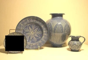 3x Studio-Keramik Tellingstedt Vase Krug Teller DITHMARSCHEN Schleswig-Holstein - Bild 1 von 3