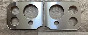 1955 1956 1957 1958 1959 GMC Truck GAUGE CLUSTER BRUSHED STAINLESS Appliqué Set - Picture 1 of 5