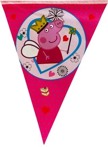 PEPPA PIG BIRTHDAY PARTY FLAG BANNER BUNTING DECORATION - Picture 1 of 1