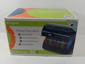 DISCGEAR Selector 50FX Black & White Storage for CD DVD Games Disc Organizer NIB - Picture 1 of 5