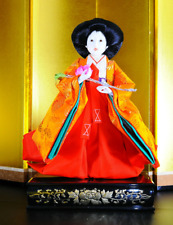 Vintage Japanese Hina doll in Kimono Geisha Plush Figure Princess doll 9" 218