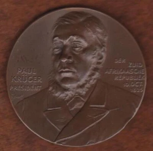 1900 SUDAFRICA PAUL KRUGER MEDAGLIA GUERRA BOERA --- WAII - Foto 1 di 1