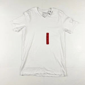 Express Mens White Slim Fit V Neck Size Small NWT - Picture 1 of 3