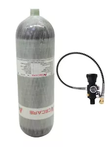 Acecare 6,8L ce Serbatoio in Fibra di Carbonio 30Mpa Serbatoio PCP con Valvola - Foto 1 di 7