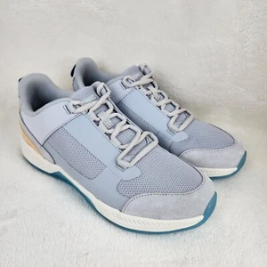 Vionic Fearless Grey Multicolor Leather Mesh Top Round Toe Lace Up Sneaker 6M - Picture 1 of 13