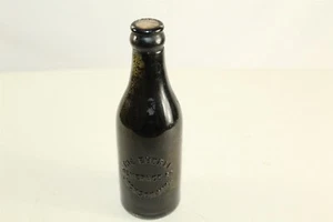Rare Attic Find Corked Embossed Bottle Advertising The Eberle Beverage Co. - Picture 1 of 7