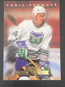 Chris Pronger 1993-94 Donruss Rated Rookie Insert #3 of 15 Hartford Whalers - Picture 1 of 2